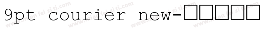 9pt courier new字体转换